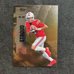 2022 Skybox Metal Universe Champions CJ Stroud #007 Rookie RC Houston Texans